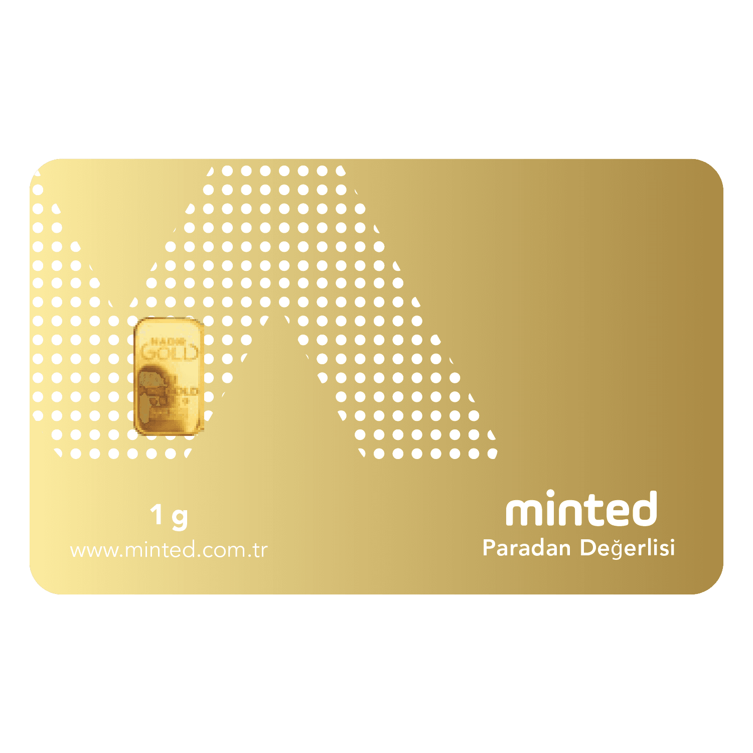 Minted 1 Gr 999,9 Külçe Altın