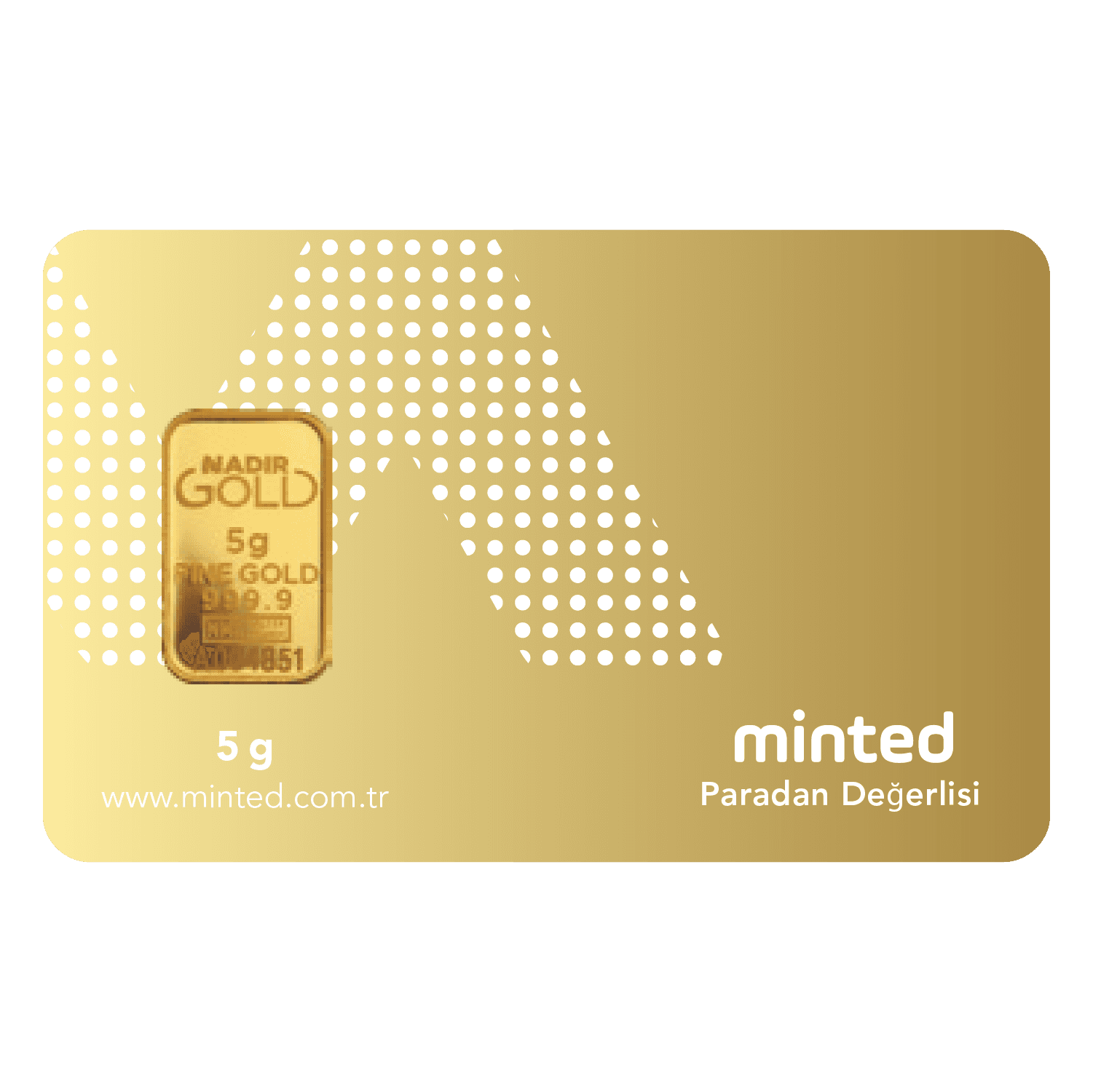 Minted 5 Gr 999,9 Külçe Altın