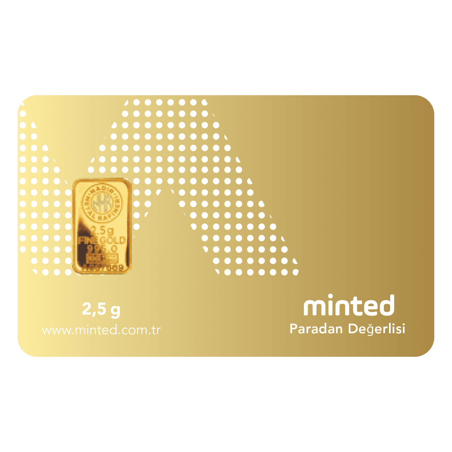 Minted 2.5 Gr 995,0 Külçe Altın