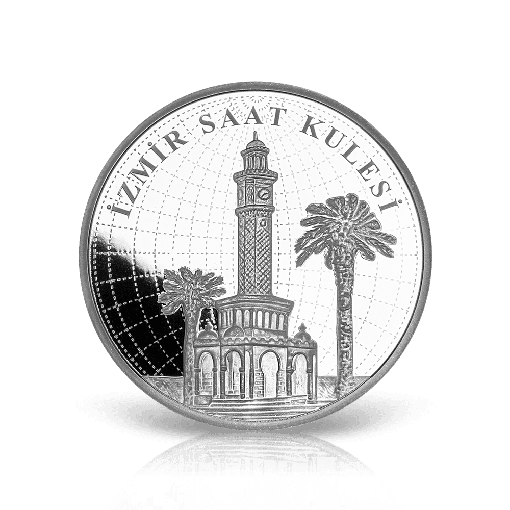 İzmir Saat Kulesi 2021 (999.0 Saflık Gümüş 1 Ons)
