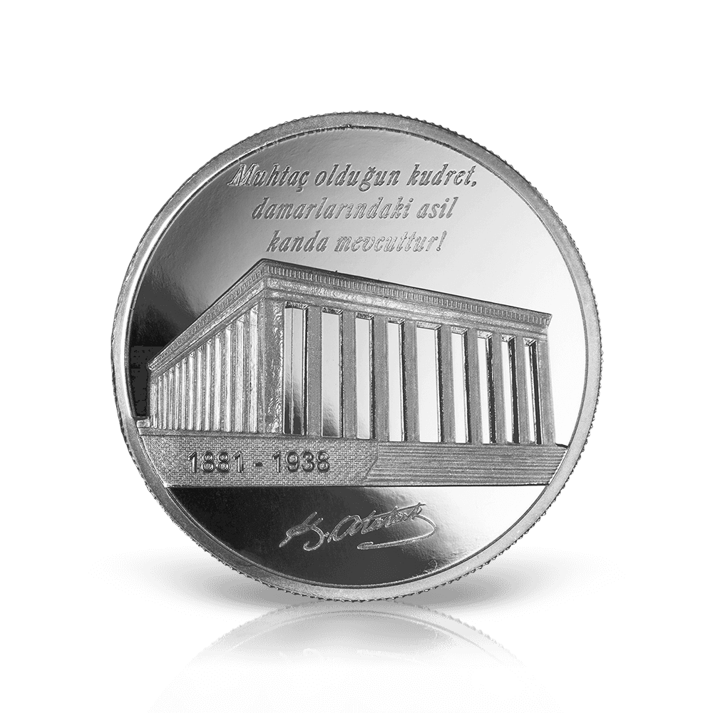 Anıtkabir Gümüş 2019 (999.0 Saflık Gümüş 1 Ons)
